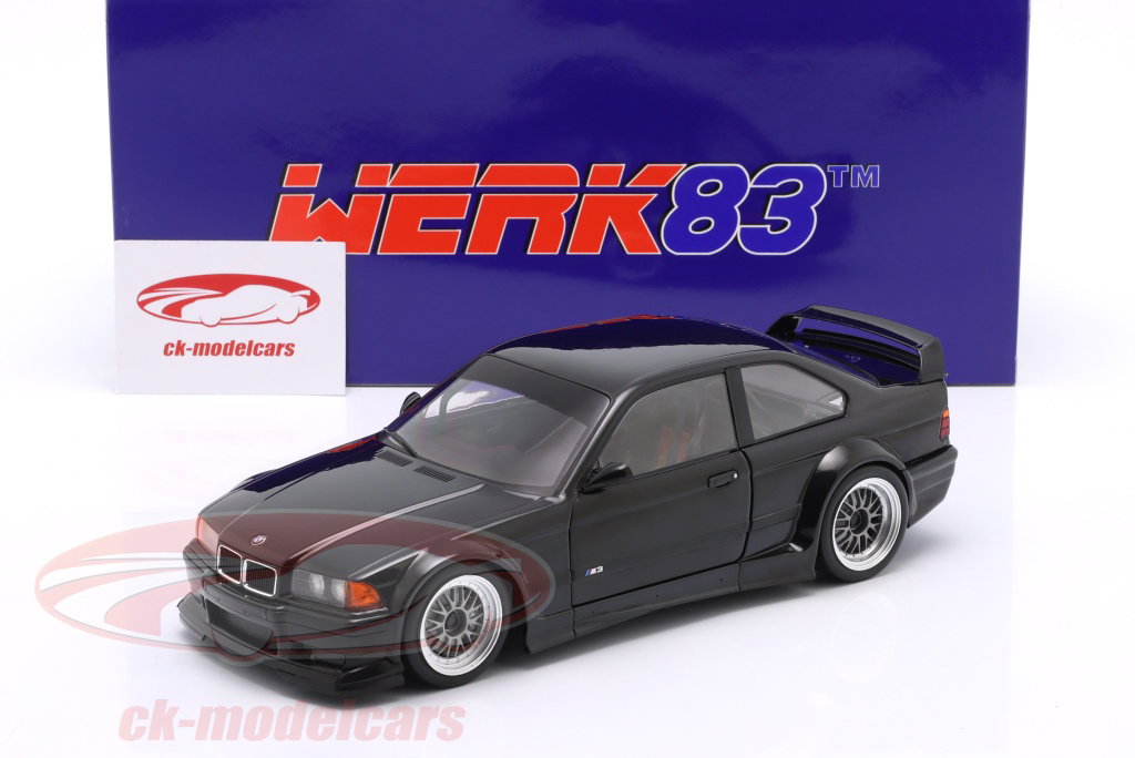 WERK83 1:18 BMW M3 E36 GTR Plain Body Version black W18051002