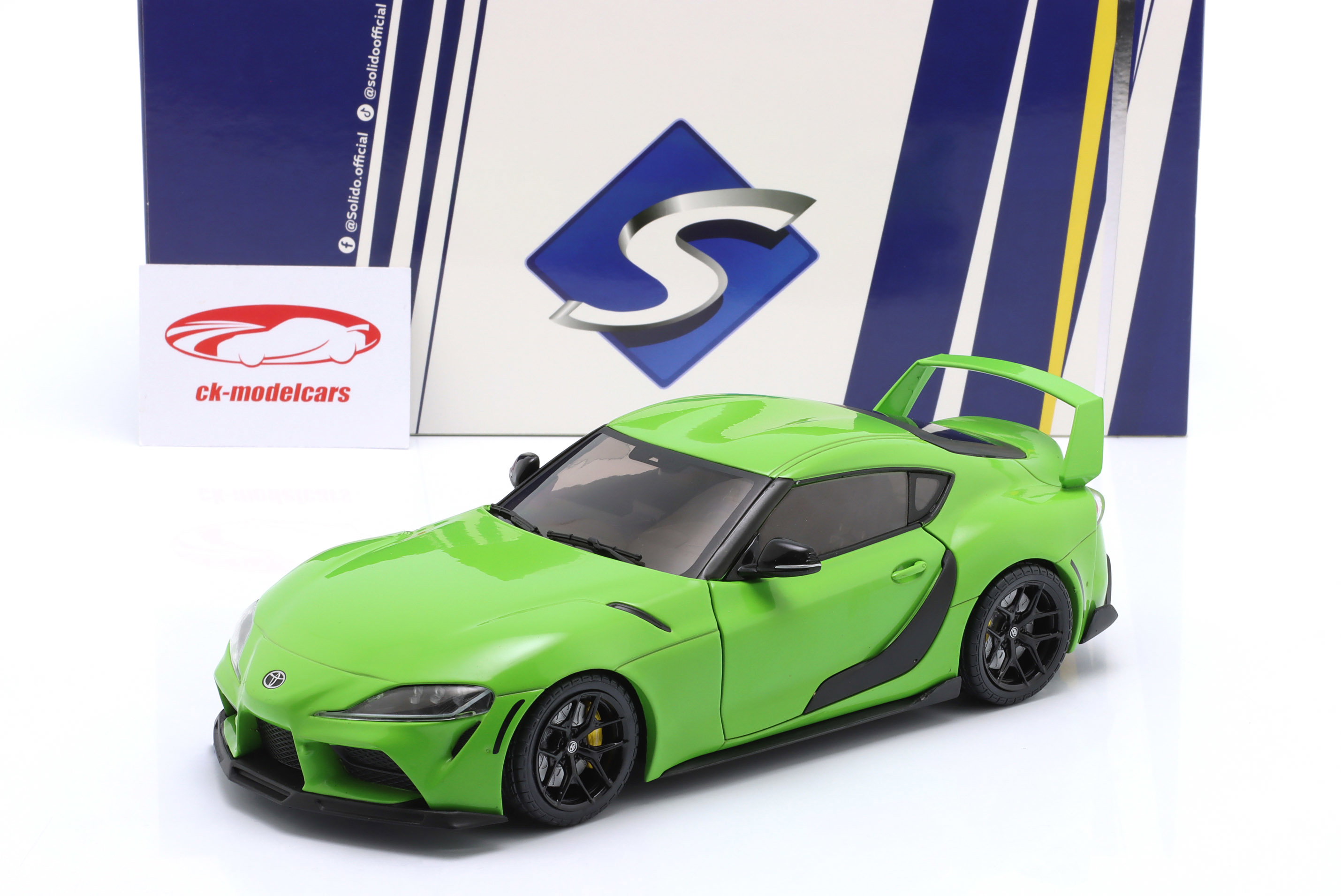 Solido 1:18 Toyota GR Supra year 2023 Wasabi green S1809004 model