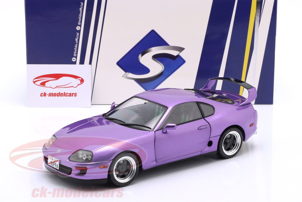 Solido 1:18 Toyota Supra Mk IV (A80) 建設年 1993 紫 メタリック