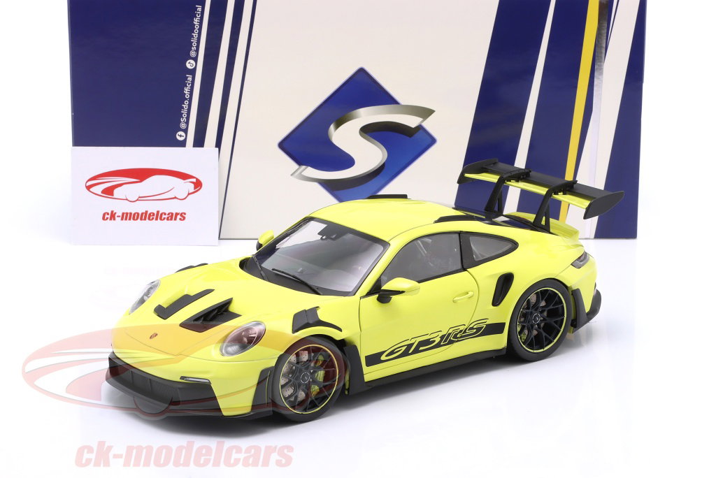 Solido 1:18 Porsche 911 (992) GT3 RS 建設年 2024 ネオン ライム Solido 1:18 Porsche 911 (992) GT3 RS 建設年 2024 ネオン ライム