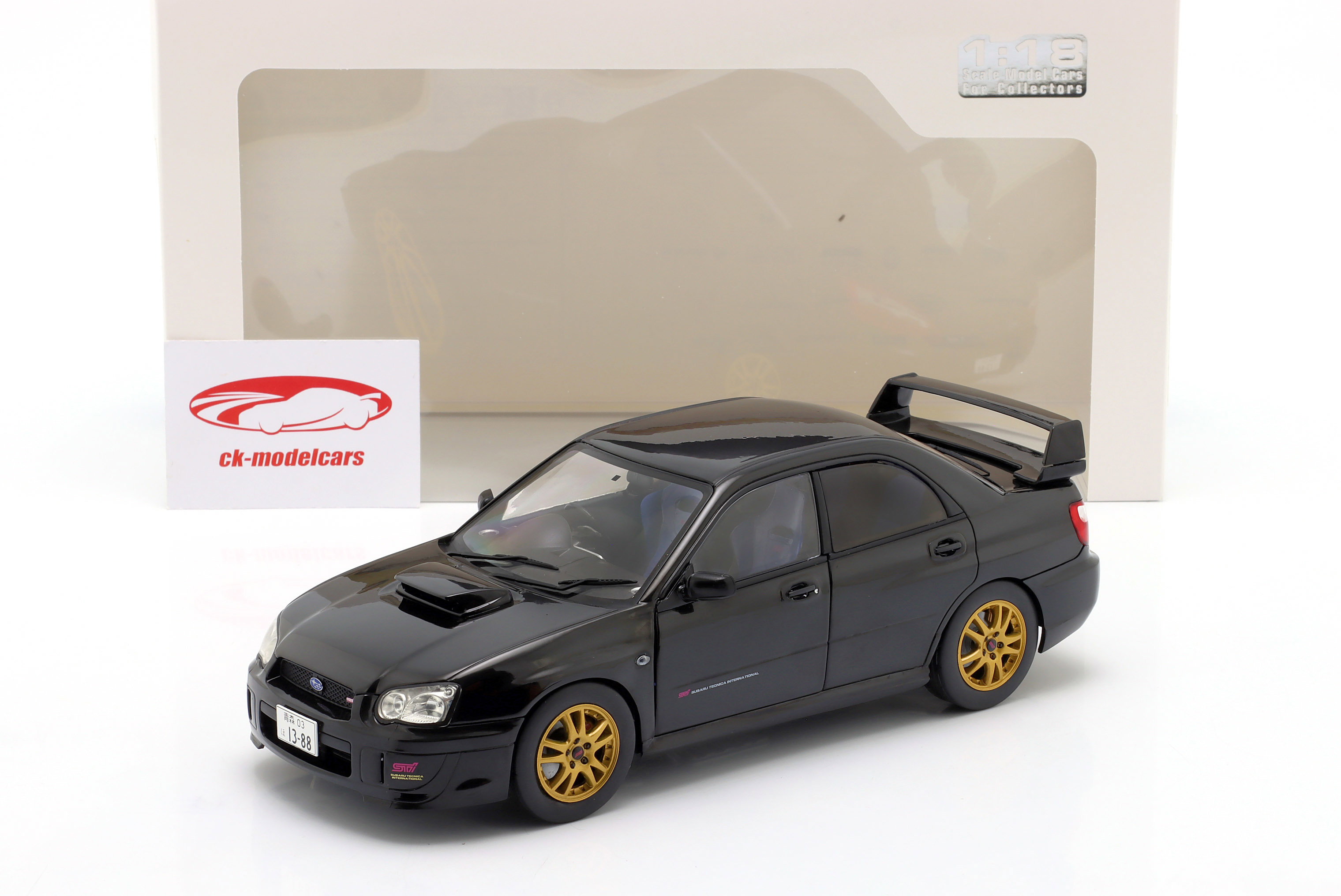 Solido 1:18 Subaru Impreza WRX STI 建設年 2004 パールブラック