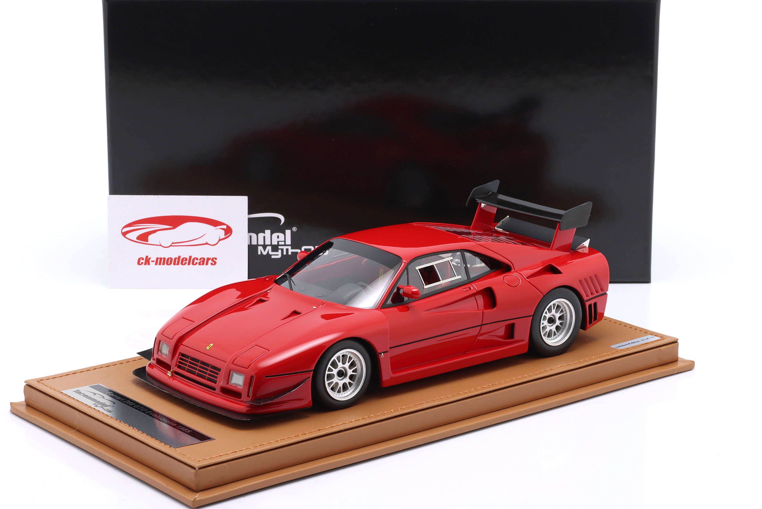 Tecnomodel 1:18 Ferrari 288 GTO Evoluzione Llantas BBS Año de