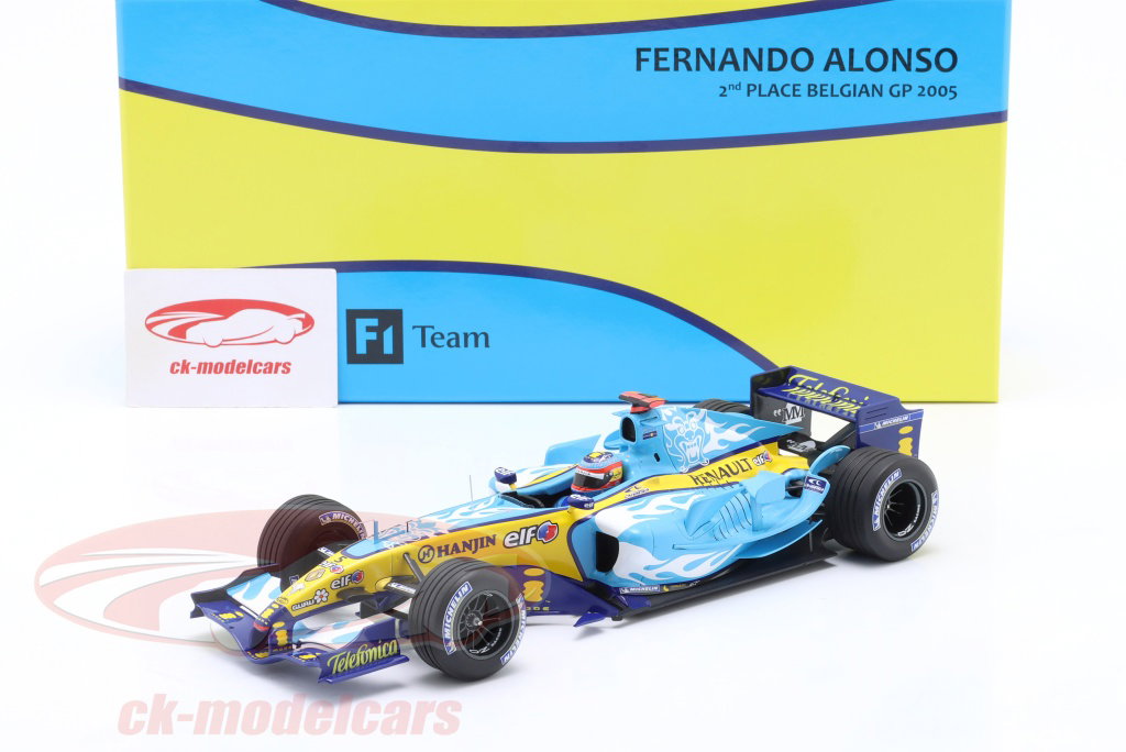 Minichamps 1:18 F. Alonso Renault R25 #5 2nd Belgian GP Formula 1
