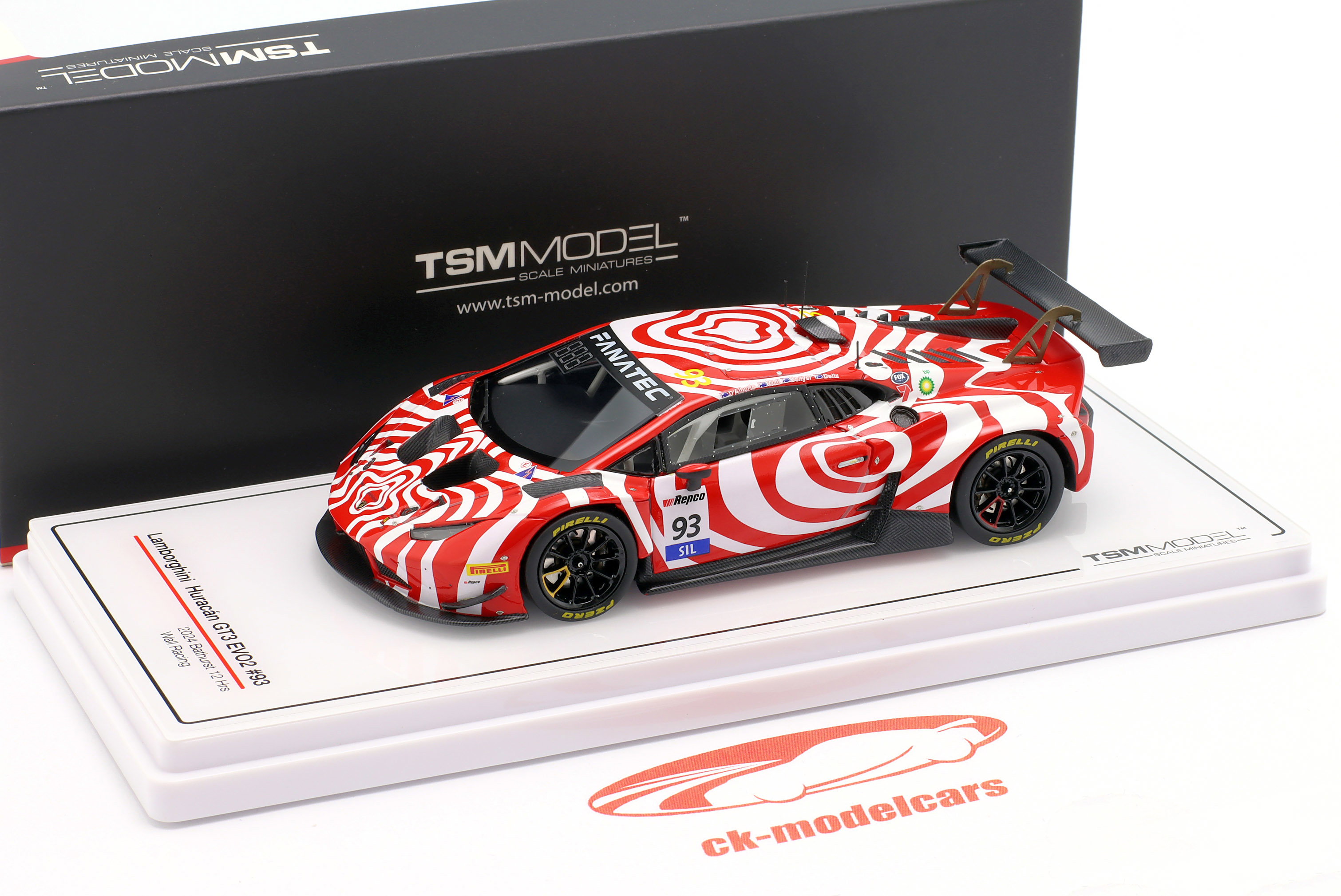 True Scale 1:43 Lamborghini Huracan GT3 Evo2 #93 12h Bathurst 2024
