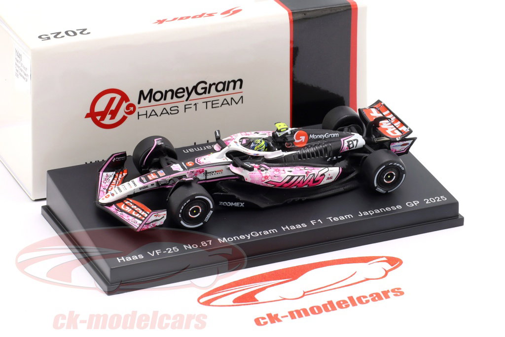 Spark 1:64 Oliver Bearman Haas VF-25 #87 10日 日本 GP 式 1 2025