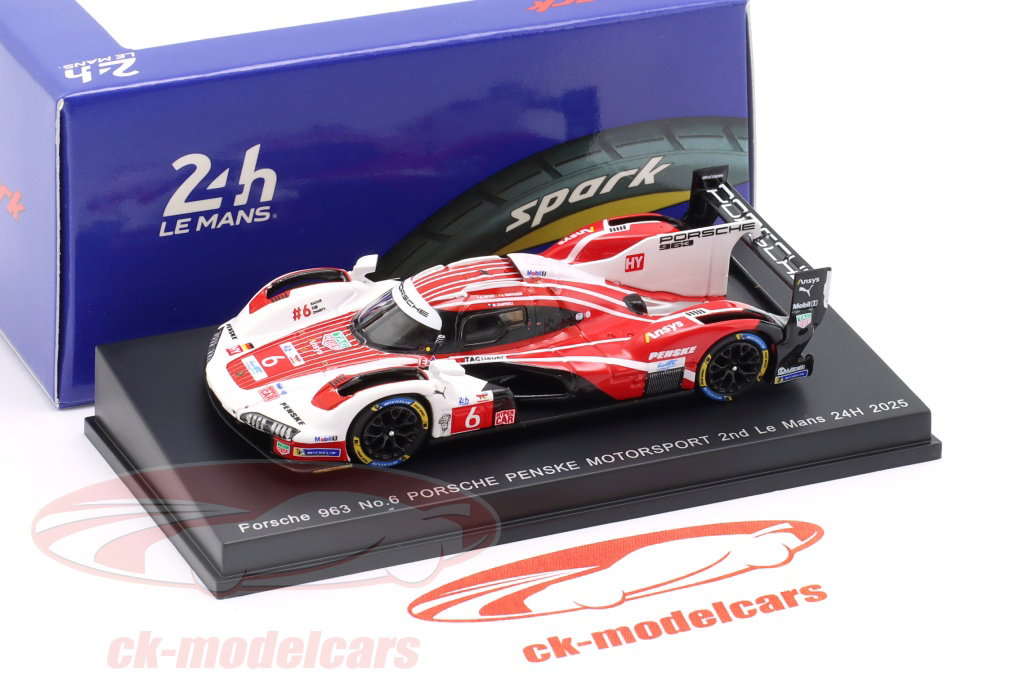 Spark 1:64 Porsche 963 #6 2位 24h LeMans 2025 Porsche Penske