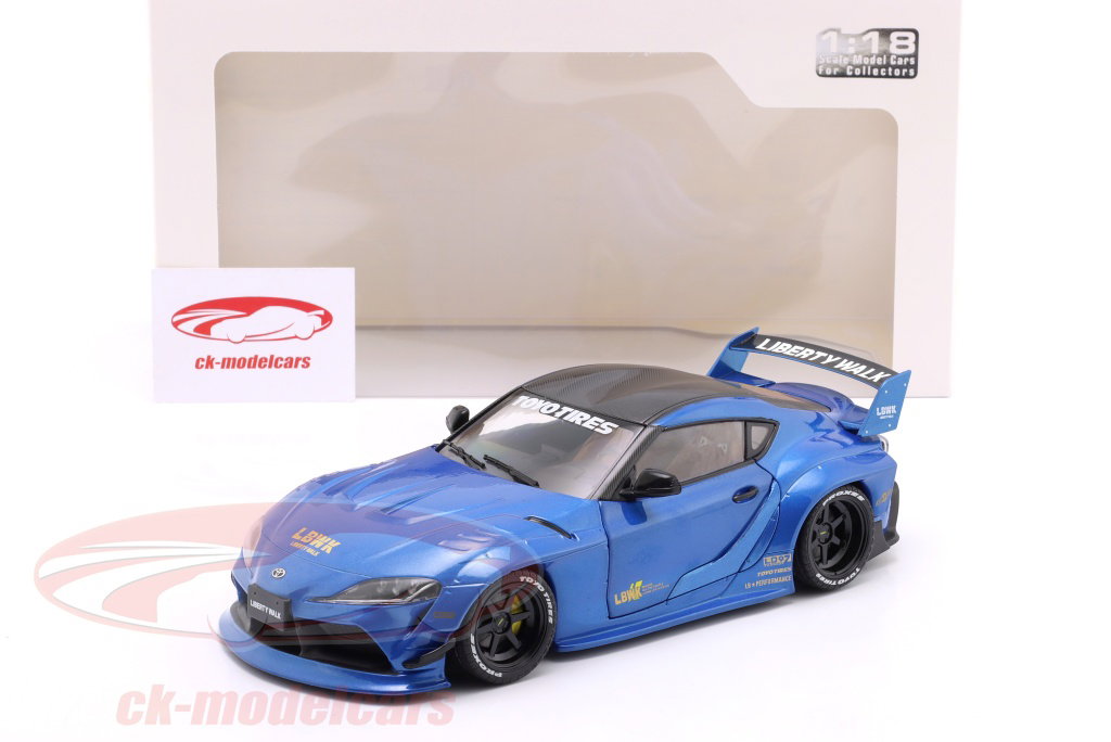 Solido 1:18 Toyota GR Supra LBWK Bodykit 2025 青 メタリック