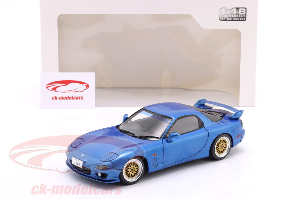 Solido 1:18 Mazda RX-7 タイプ RS (FD3S) 建設年 1999 青 メタリック