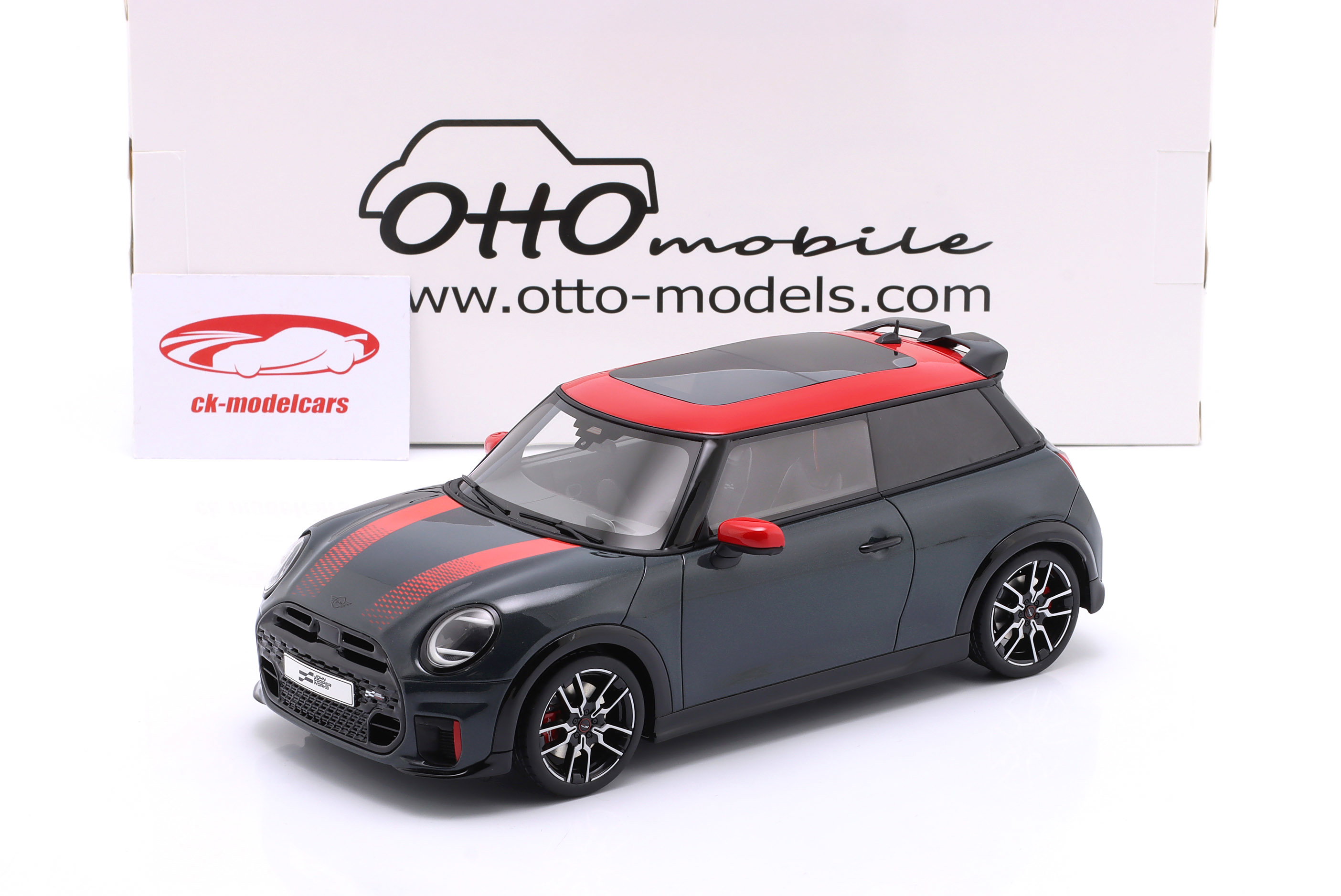 Ottomobile 1:18 Mini Cooper JCW year 2024 dark grey OT1244 model