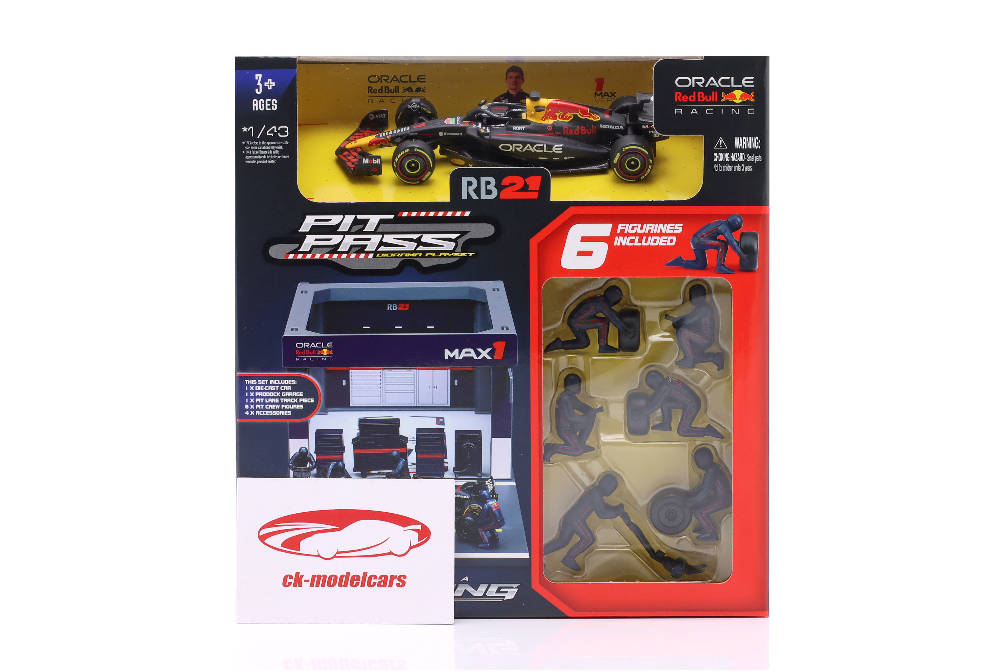 Bburago 1:43 Pit Stop Diorama Max Verstappen #1 式 1 2025 18-38459