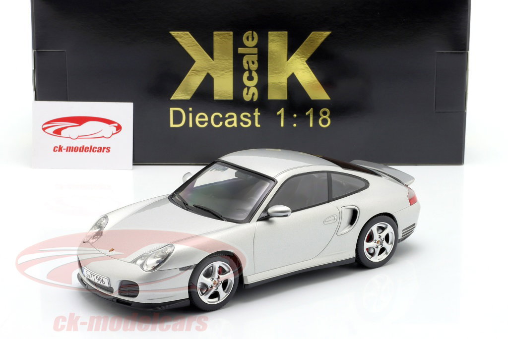 KK-Scale 1:18 Porsche 911 (996) Turbo year 2000 silver KKDC181471