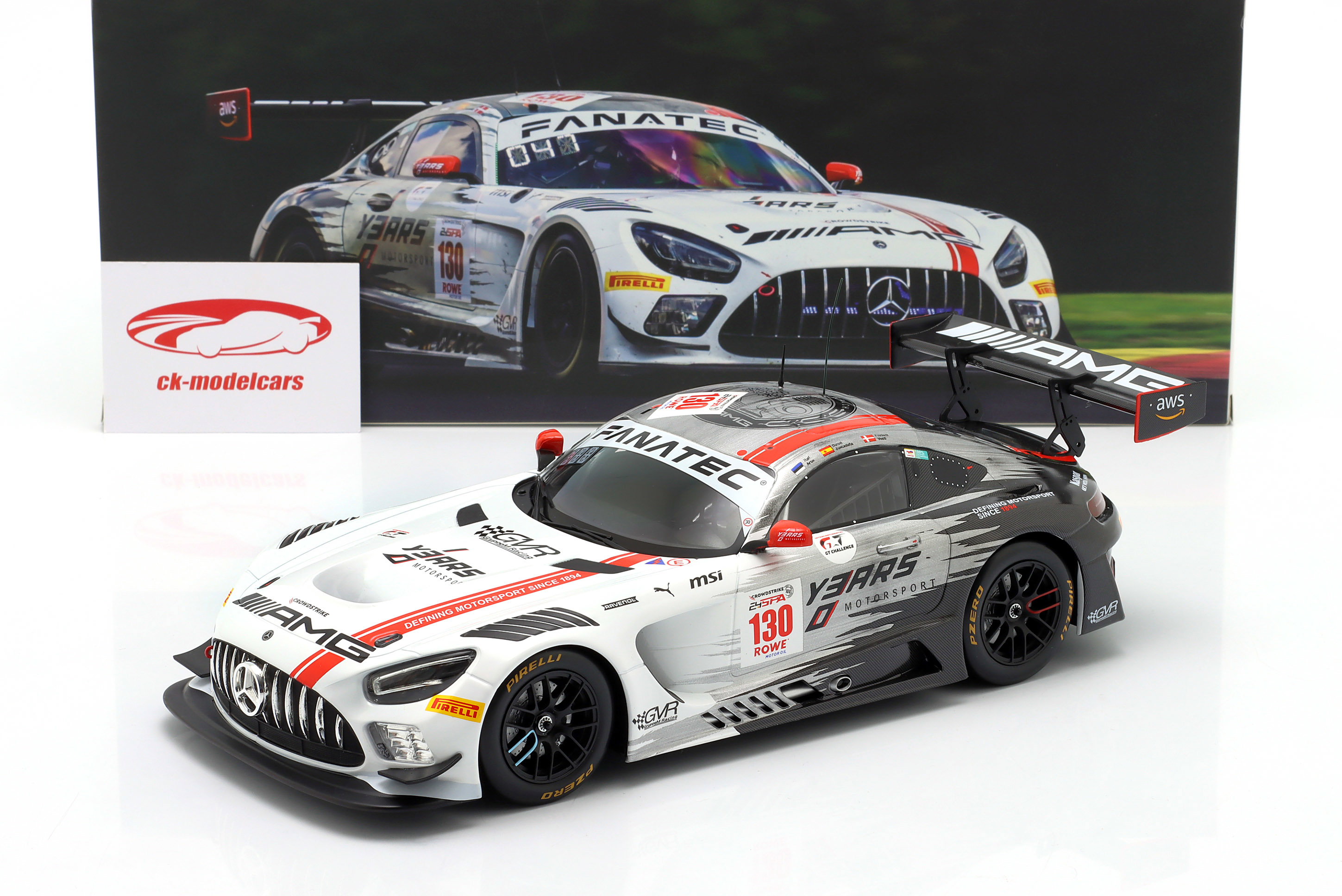 Ixo 1:18 Mercedes-AMG GT3 Evo #130 24h Spa 2024 Aron, Juncadella