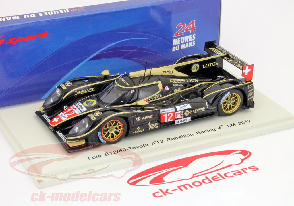 1/43 Lola B12/60-Toyota #12 レベリオンレーシング Spark 1:43 Lola Rebellion B12/60 #12 4th Place 24h LeMans