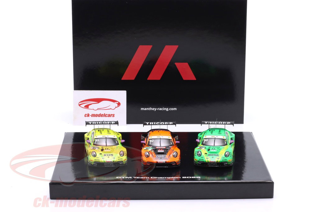 1/43 DTM ミニカーセット 25台 Ixo 1:43 3-Car Set: Manthey Porsche 911 GT3 R DTM Team-Champion