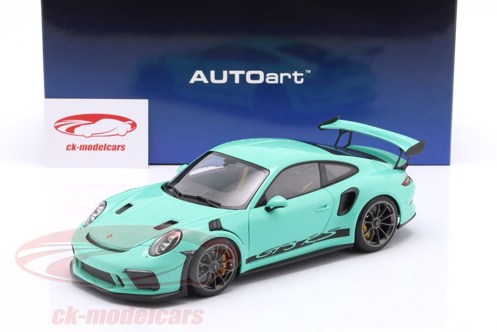 AUTOart 1:18 Porsche 911 (991.2) GT3 RS 建設年 2017 ミント 緑