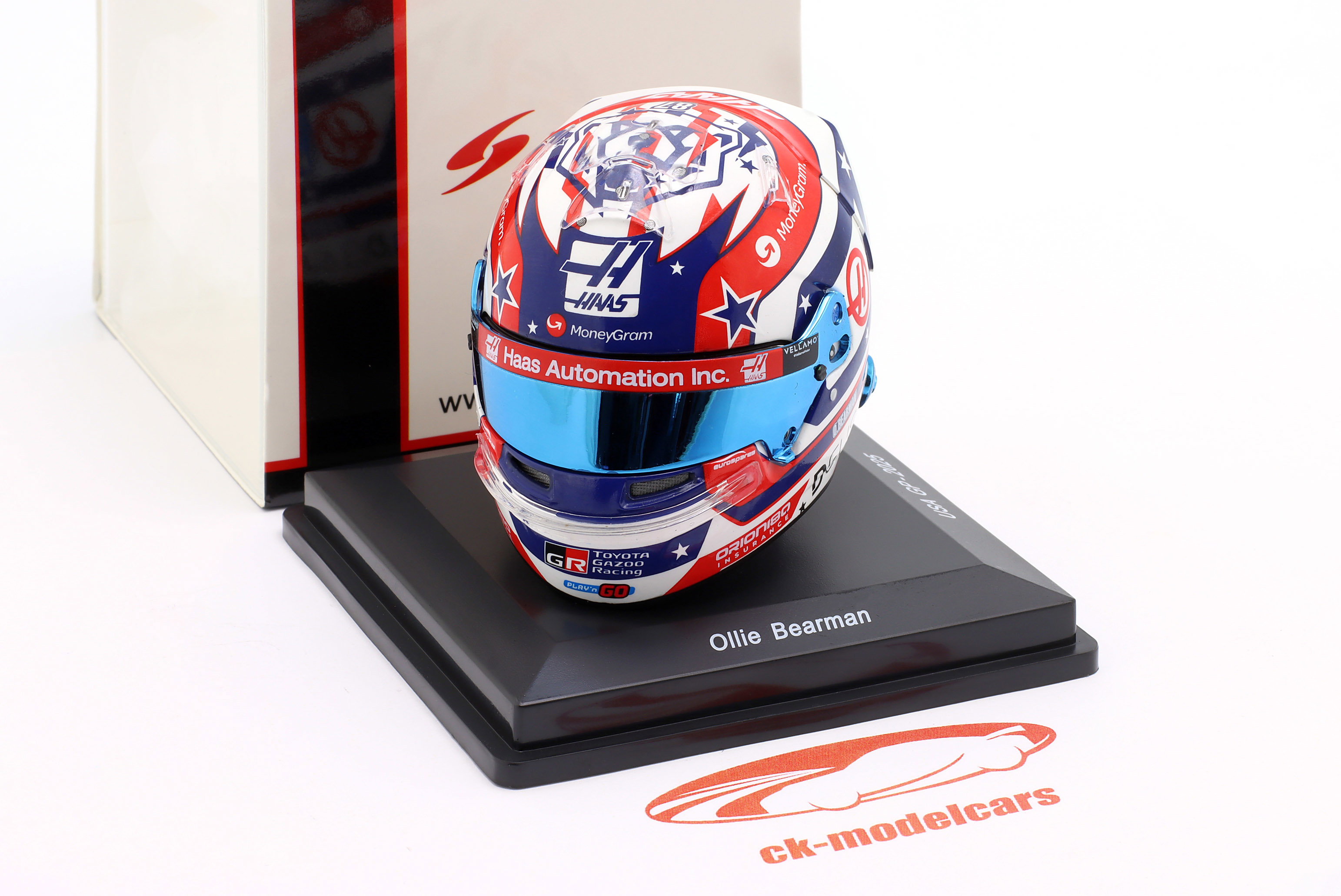 Spark 1:5 Oliver Bearman Moneygram Haas F1 Team #87 USA GP Formula