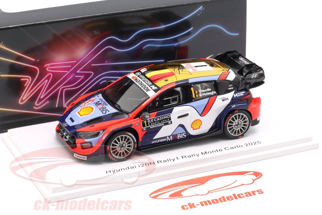 【未開封】Hyundai i20 N WRC Rally 1:43 ミニカー Spark 1:43 Hyundai i20 N Rally1 #1 6th Rallye Monte Carlo 2025