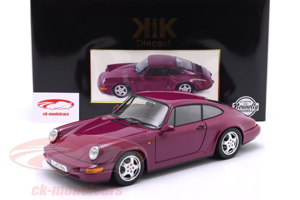 KK-Scale 1/12 ポルシェ 911 RS 1992 Cupリム レッド KK-Scale 1:12 Porsche 911 (964) RS mit Cup rims year 1992 ruby red