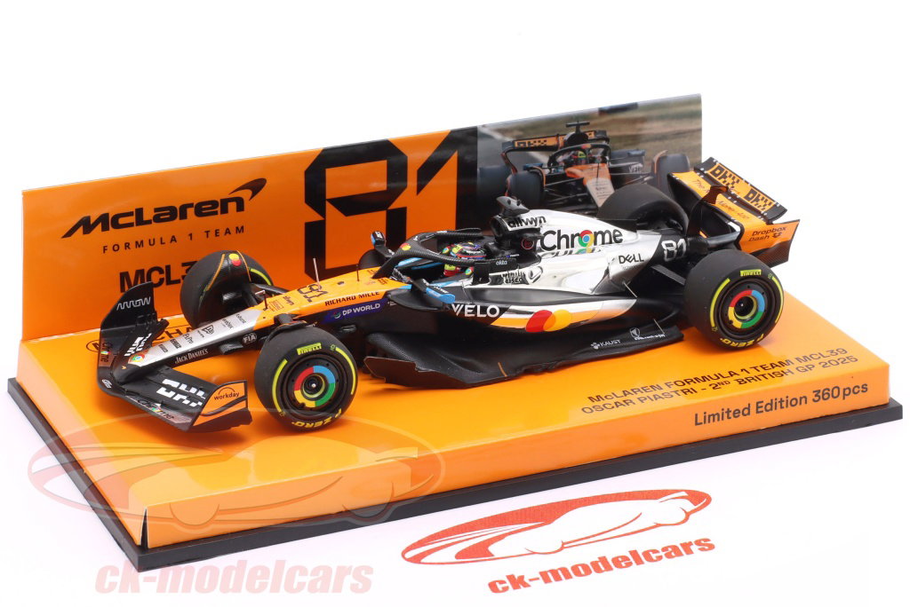 Minichamps 1:43 Oscar Piastri McLaren MCL39 #81 第二英国GP 公式1