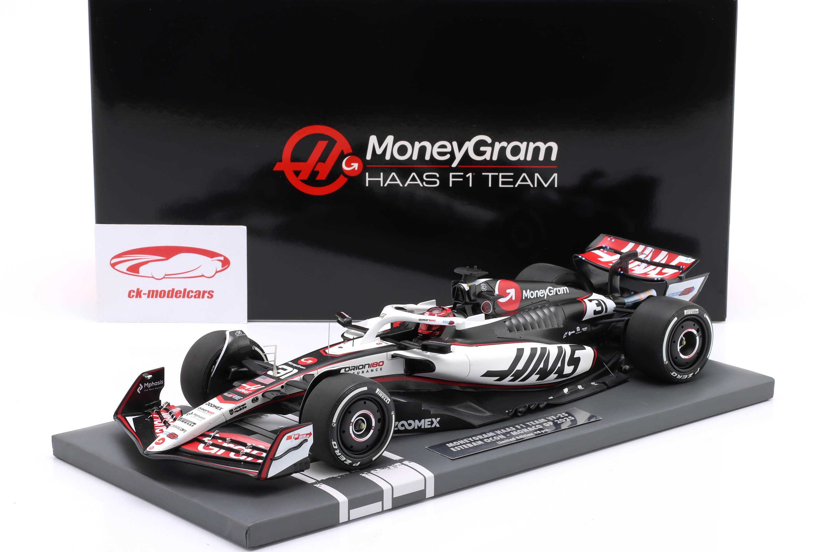 Minichamps 1:18 Esteban Ocon Haas VF-25 #31 Monaco GP 式 1 2025
