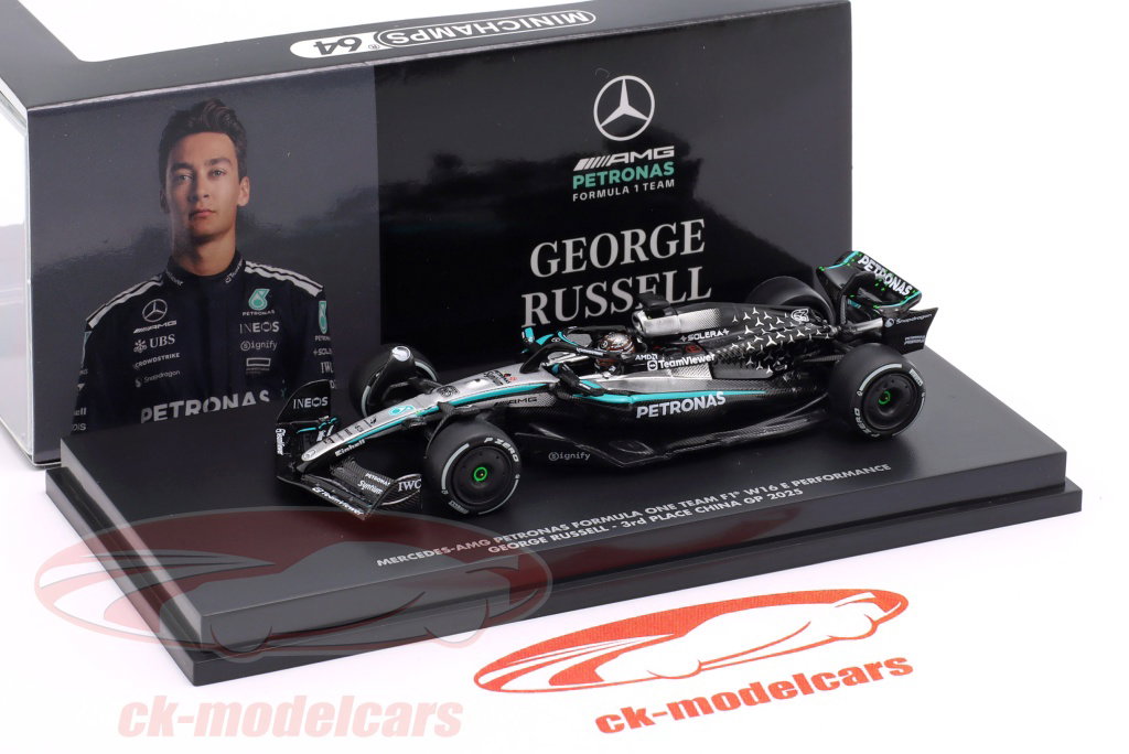 Minichamps 1:64 George Russell Mercedes-AMG F1 W16 #63 3番目 中国