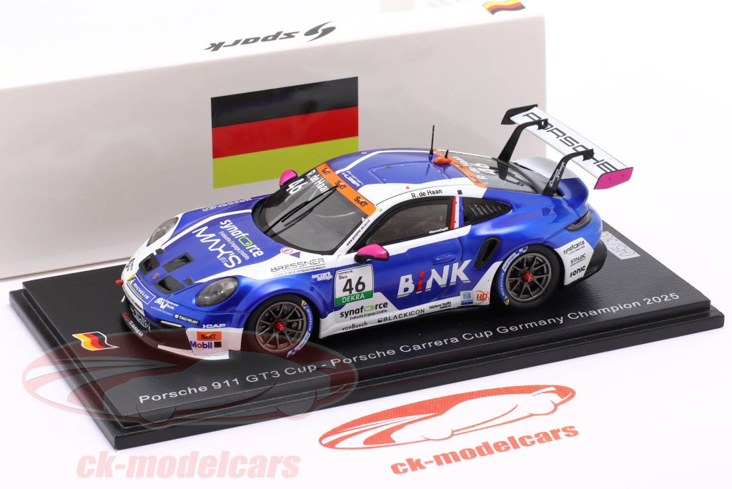 Spark 1:43 Porsche 911 GT3 Cup #46 Champion Porsche Carrera Cup