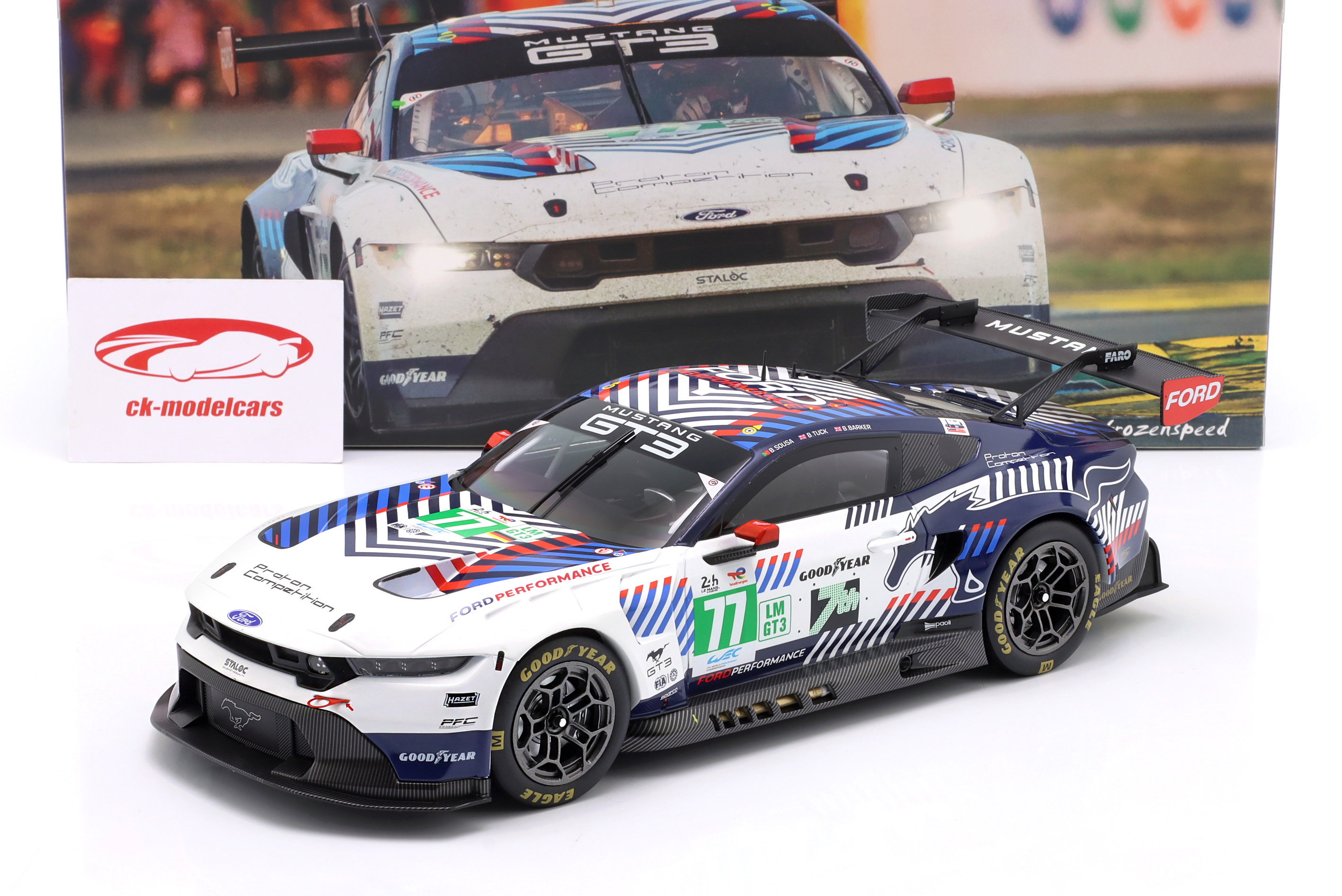 Ixo 1:18 Ford Mustang GT3 #77 24h LeMans 2025 Proton Competition