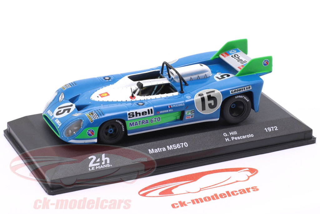 Altaya 1:43 Matra MS670 #15 Winner 24h LeMans 1972 Pescarolo, Hill