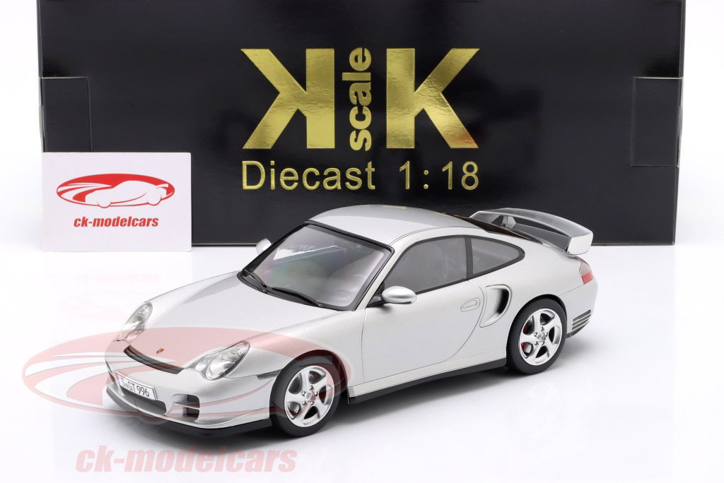 KK-Scale 1:18 Porsche 911 (996) GT2 year 2001 arctic silver