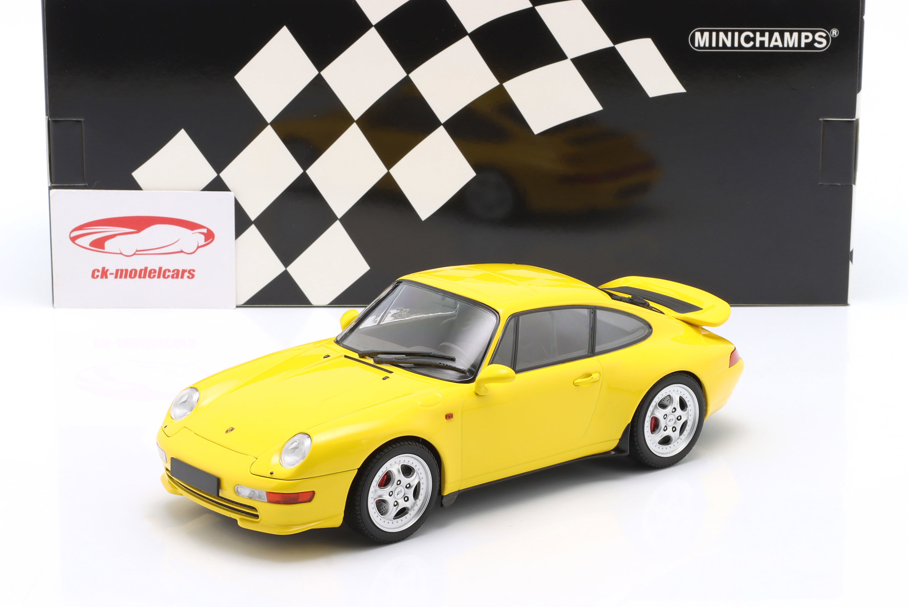 Minichamps 1:18 Porsche 911 (993) RS 建造年份1994 速度黄155061120