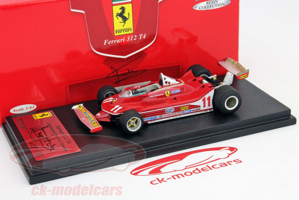 ミニカー　1/43 フェラーリ 312 T4 1979年イタリアGP 1位 J. Scheckter ステアリングホイール #11 [R511-RS] Fujimi 1:43 Ferrari 312 T4 #11 worldchampion Scheckter 1979