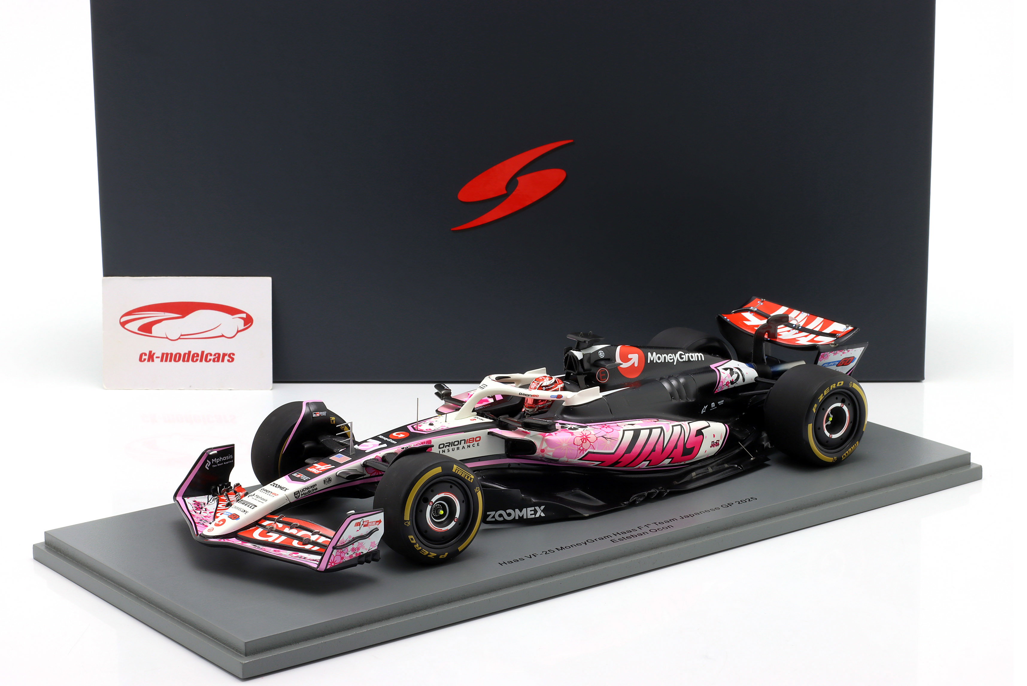 Spark 1:18 Esteban Ocon Haas VF-25 #31 日本 GP 式 1 2025 18S1014