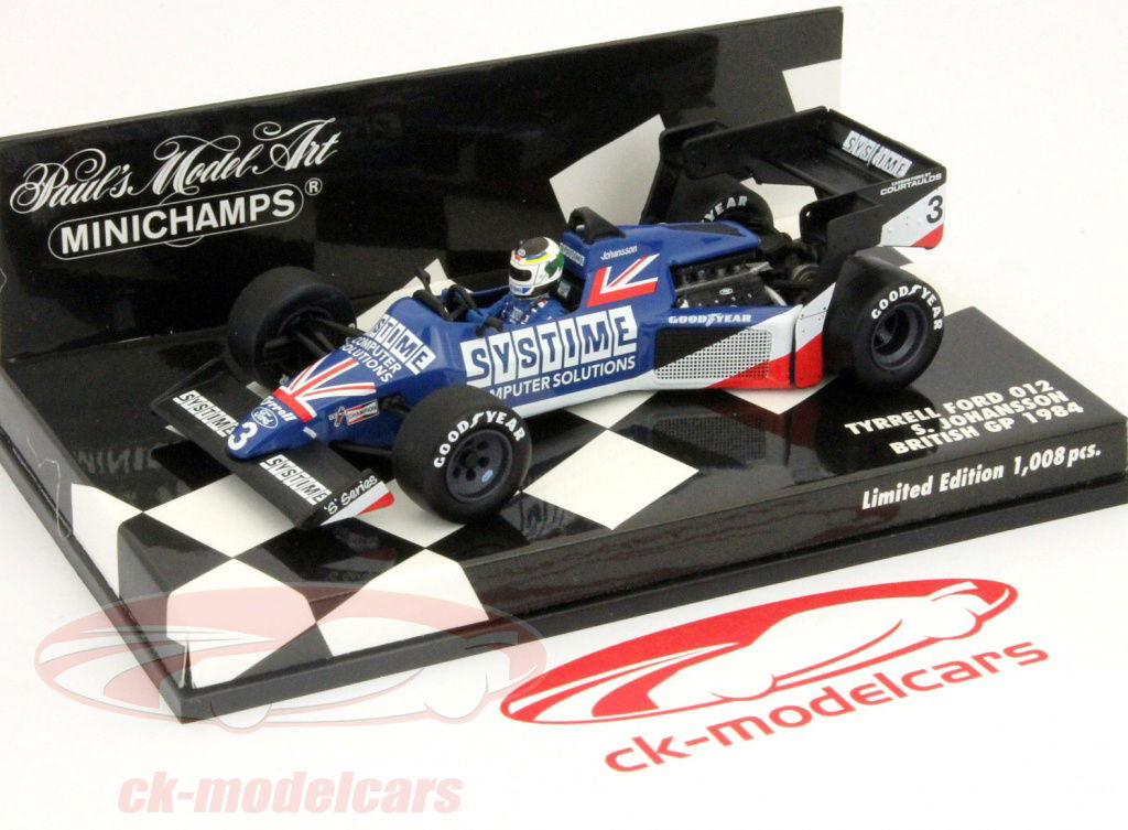 Minichamps 1:43 S. Johansson Tyrrell Ford 012 British GP