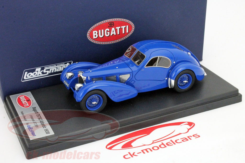 LookSmart 1:43 Bugatti Type 57S year 1938 blue LS402B model