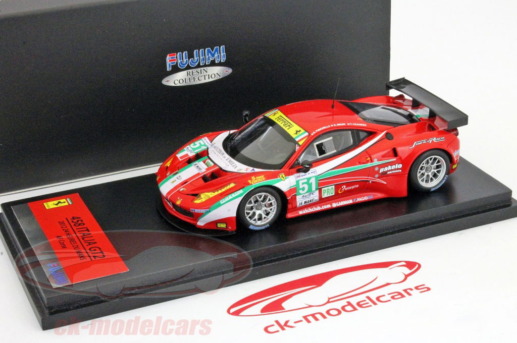 Fujimi 1:43 Ferrari 458 Italia GT2 #51 24h LeMans 2012 AF