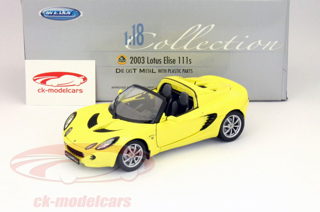ミニカー Welly 22447 2003 Lotus 111s 1/24 Black Welly 2003 Lotus Elise 111s 1:24 Diecast Model Black 22447