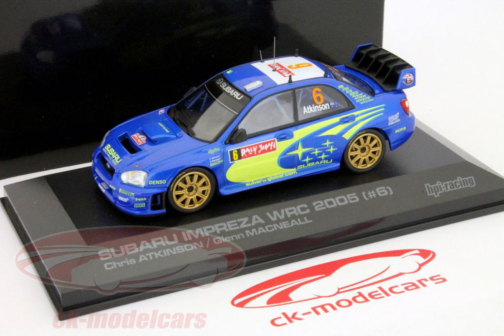 【ソルベルグ 無念】hpi 1/43 スバル・インプレッサ WRC2005 #5 HPI 1:43 Subaru Impreza #6 WRC 2005 Rally Japan Atkinson