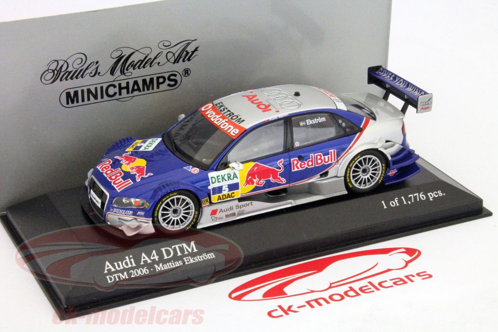【ミニチャンプス】 Audi A4 DTM 2005 M. Ekström MINICHAMPS Audi A4 DTM 2005 M. Ekström Limited Edition 1:43
