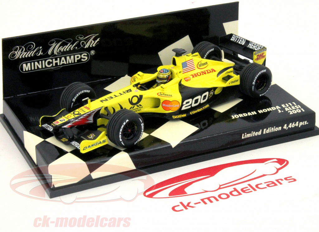 MINICHAMPS 　 1:18 プロスト　エサー　2001 Jアレジ Minichamps 1:18 J. Alesi Prost Acer AP04 formula one 2001