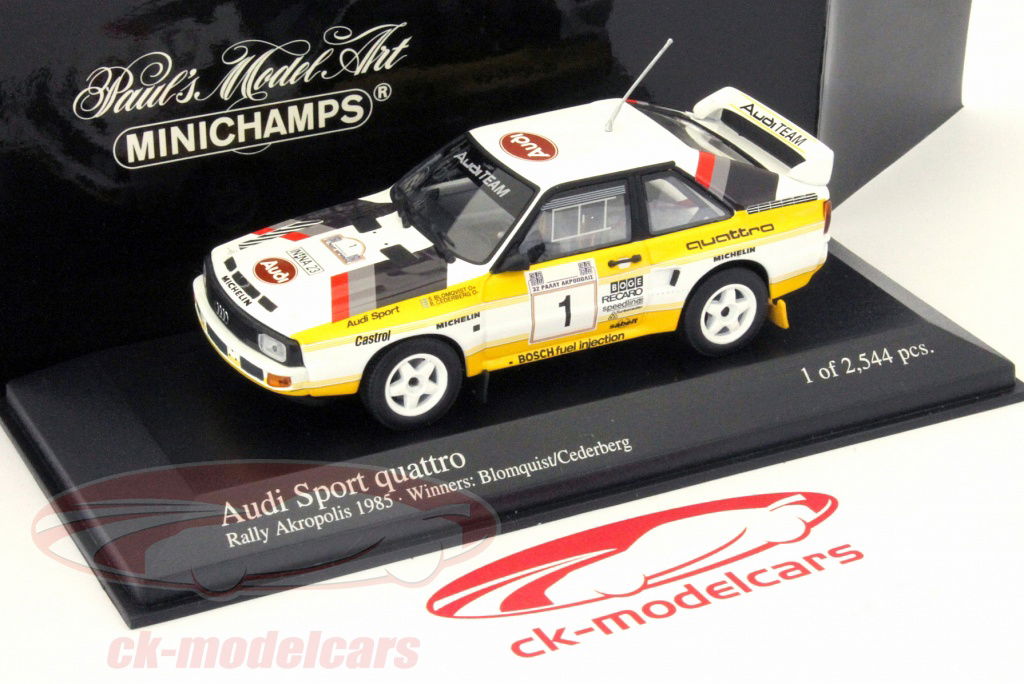 Minichamps 1:43 #1 Audi Sport Quattro Rally Acropolis 1985