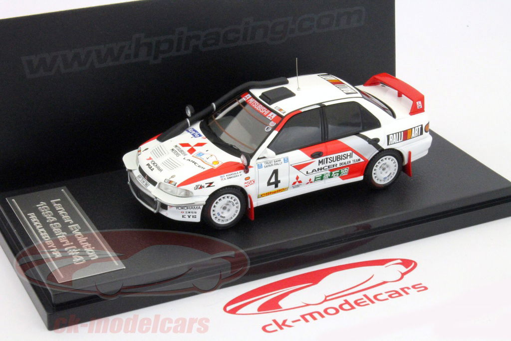 hpi 1/43 ランサーエボリューション 1994年 WRC サファリ #4 HPI 1:43 Mitsubishi Lancer Evolution #4 Rallye Safari 1994