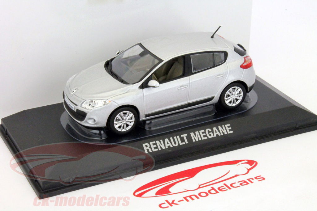 ミニカー Renault Mégane Norev 1:43 Renault Megane built in 2009 silver 517629 model