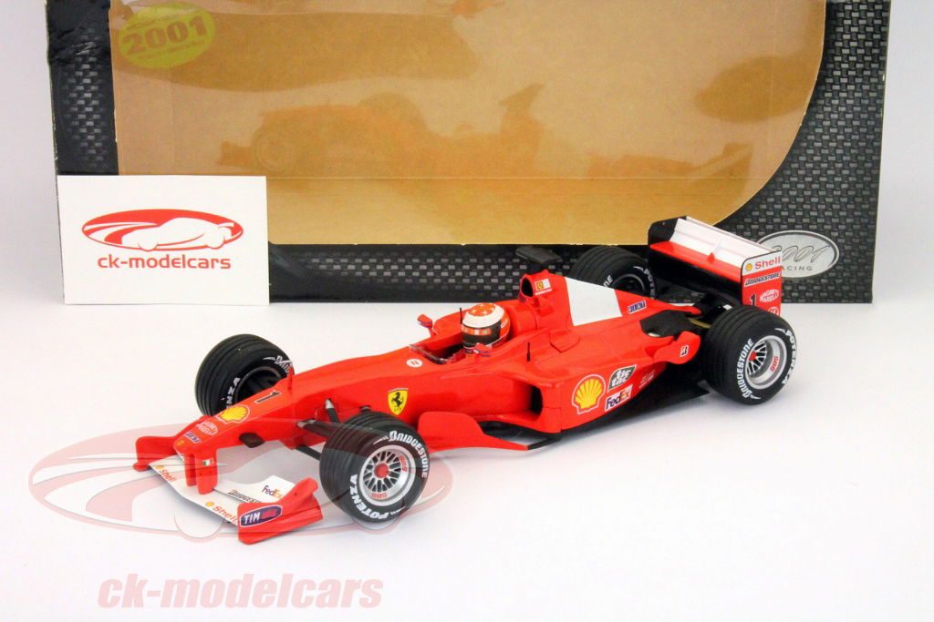 HW　F1　２００１　M・シューマッハ　＃３　ラウンチ　マテル　１／１８ HotWheels 1:18 M.シューマッハフェラーリ5倍世界チャンピオン
