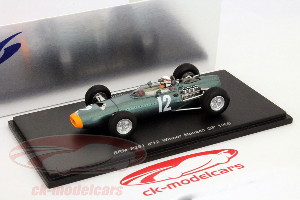 Spark 1:43 ジャッキー·スチュワートBRM P261＃12ウィナーモナコ