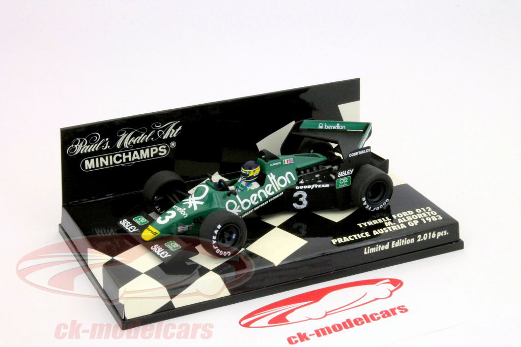 Minichamps 1:43 Michele Alboreto Tyrrell Ford 012 #3 GP