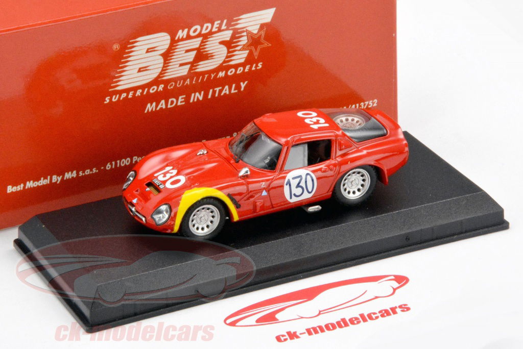 BBR 1/43 Alfa Romeo TZ2 アルファロメオ TZ2 イエロー 1966