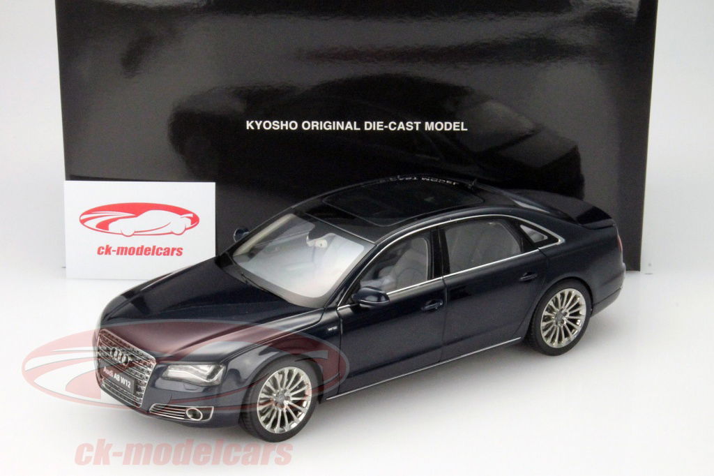 Audi A8L W12 ミニカー コレクション 1/18 Kyosho 2014 Audi A8 A8L W12 (Black w/ Brown Interior