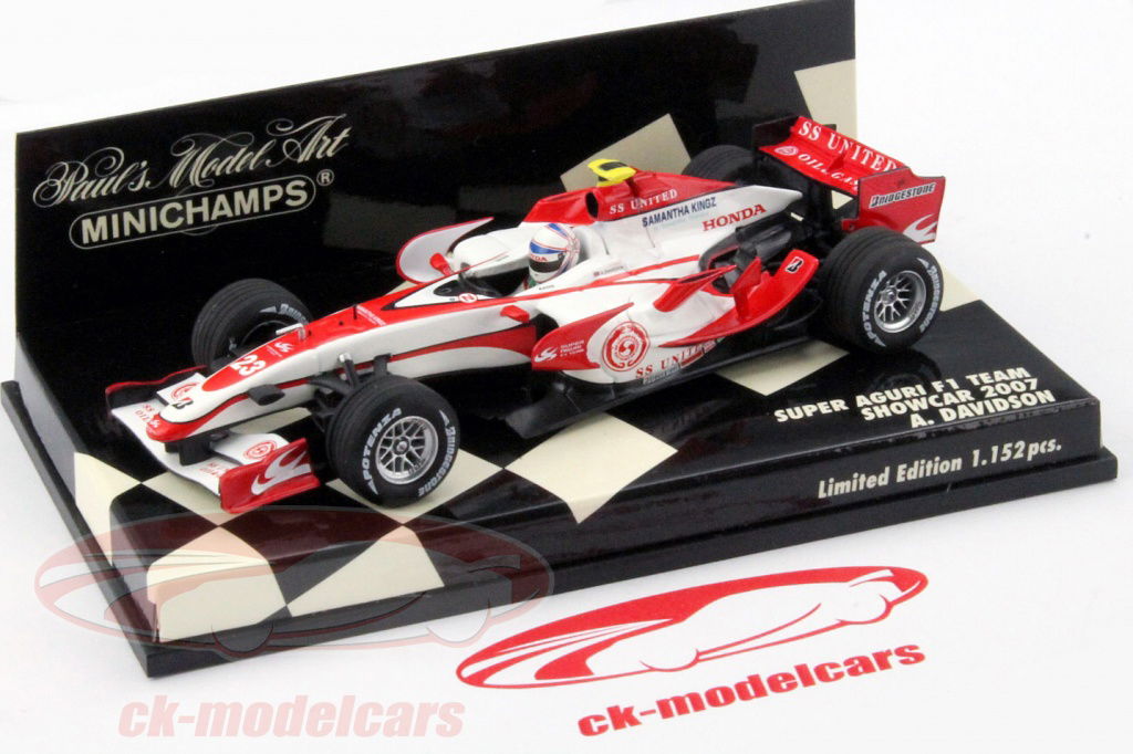 Minichamps 1:43 A. Davidson Super Aguri F1 Team Showcar