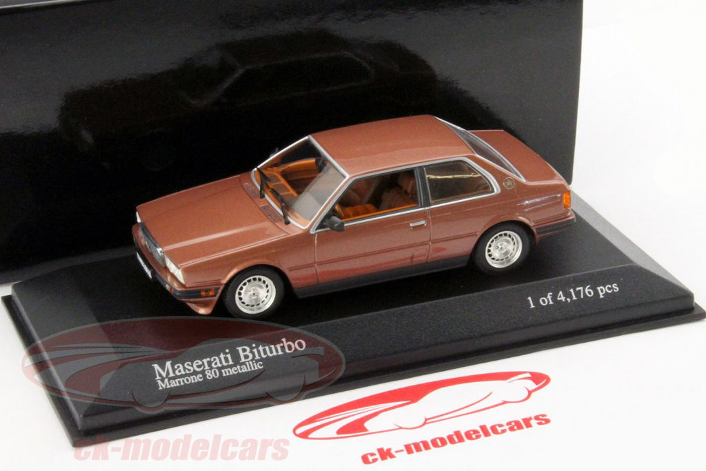 402-440 1/43 マセラティ Maserati Biturbo Minichamps 1:43 Maserati Biturbo Year 1982 copper brown