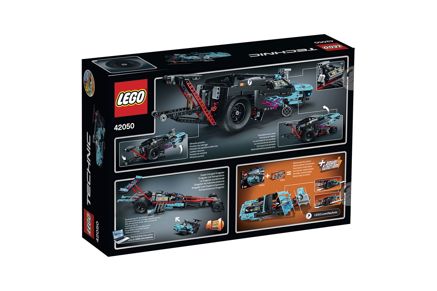 LEGO® Technic drag Racer #7 light blue / black